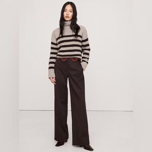 Banana Republic Chocolate Wide Leg Trousers